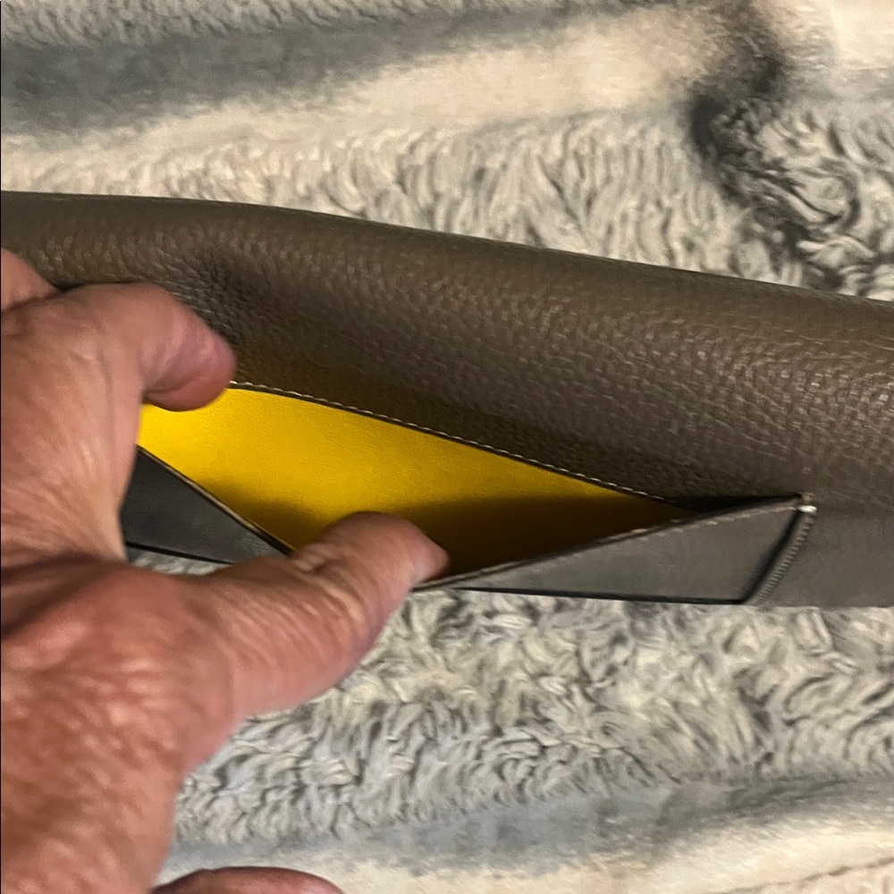 Luxury Celine Long Taupe Leather Wallet - Picture 14 of 16